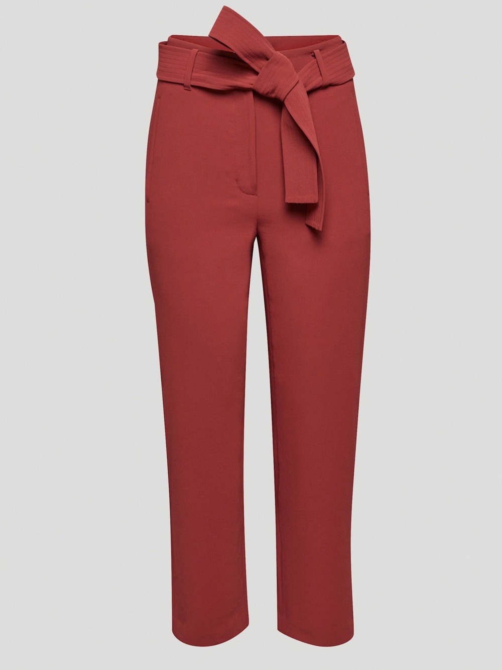 Wilfred Tie Front Pant | Garnet Red High Waisted SIZE 2 (Coral)